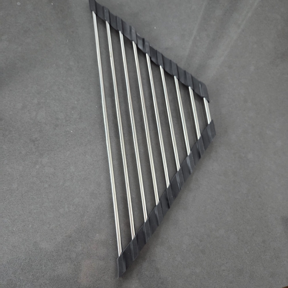 Foldable Black Dish Drying Rack - Picture 2 of 2